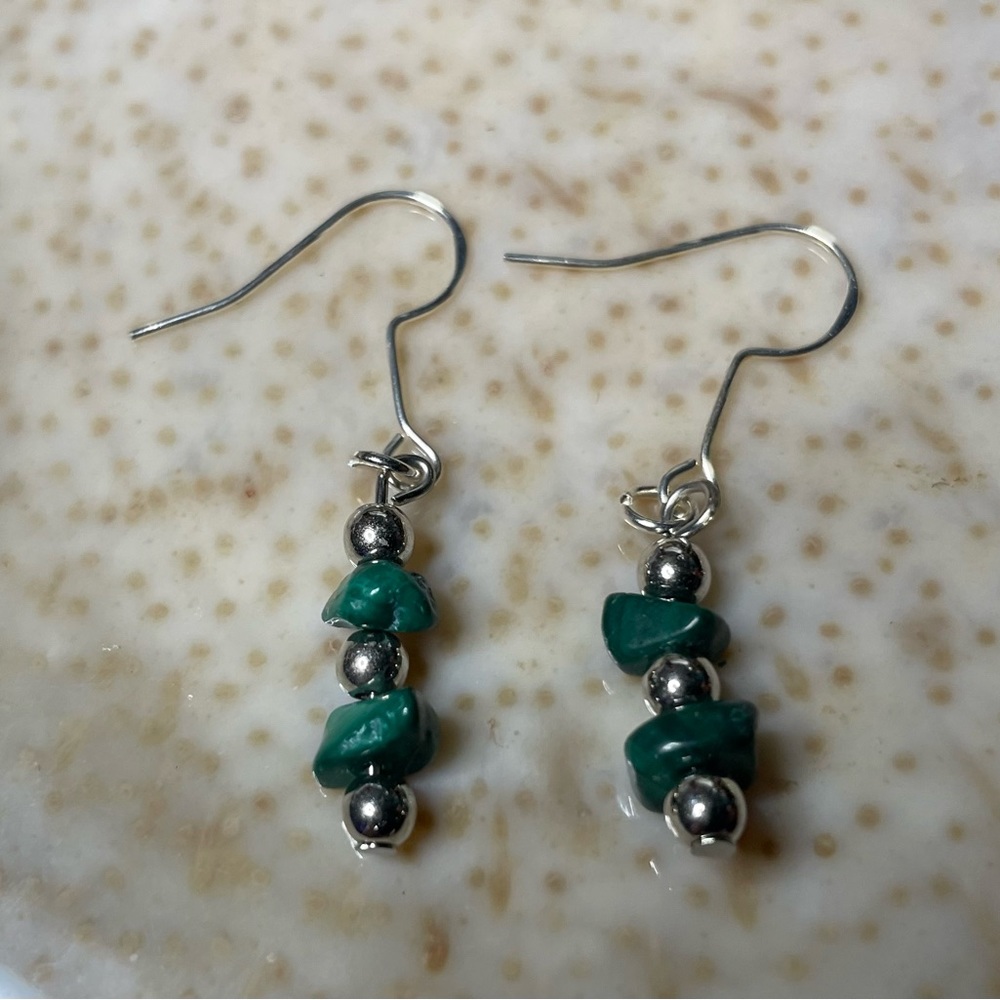 Malachite Earrings
